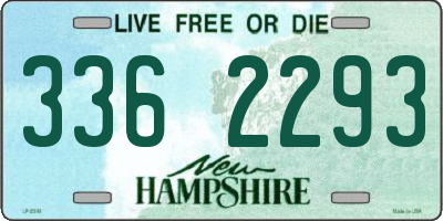 NH license plate 3362293