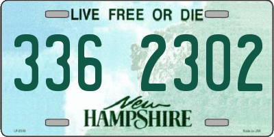 NH license plate 3362302