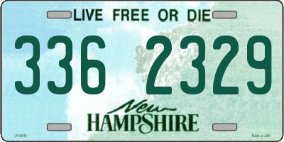 NH license plate 3362329