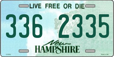 NH license plate 3362335