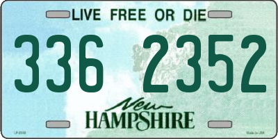 NH license plate 3362352