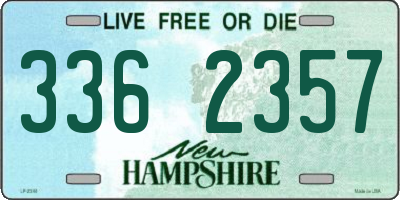NH license plate 3362357