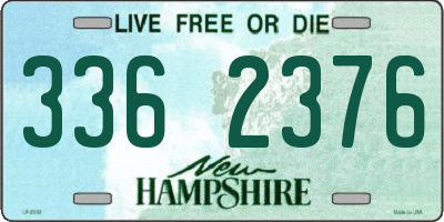 NH license plate 3362376