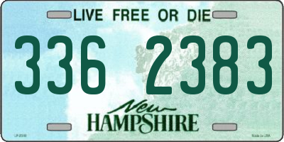 NH license plate 3362383