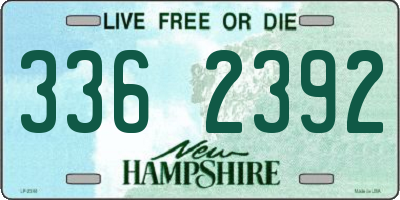 NH license plate 3362392