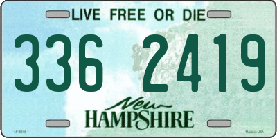 NH license plate 3362419