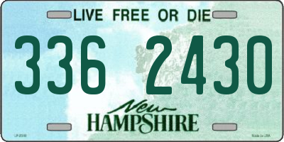NH license plate 3362430