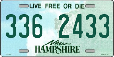NH license plate 3362433