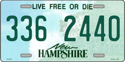 NH license plate 3362440