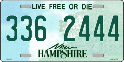 NH license plate 3362444