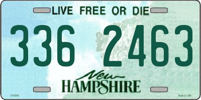 NH license plate 3362463