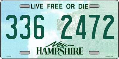 NH license plate 3362472
