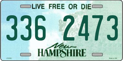 NH license plate 3362473