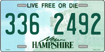 NH license plate 3362492