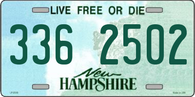 NH license plate 3362502