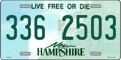 NH license plate 3362503