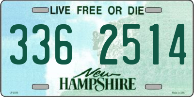 NH license plate 3362514