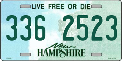 NH license plate 3362523