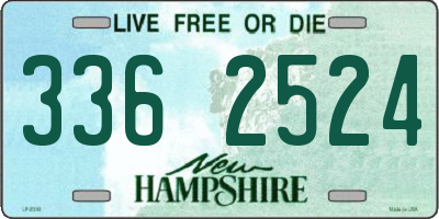 NH license plate 3362524