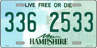 NH license plate 3362533