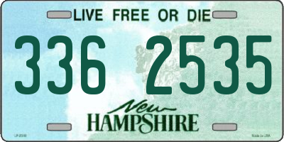NH license plate 3362535