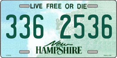 NH license plate 3362536