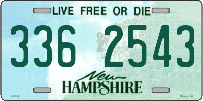 NH license plate 3362543