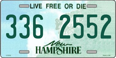 NH license plate 3362552