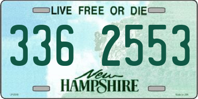 NH license plate 3362553