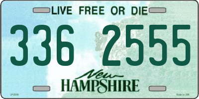 NH license plate 3362555