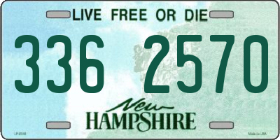 NH license plate 3362570