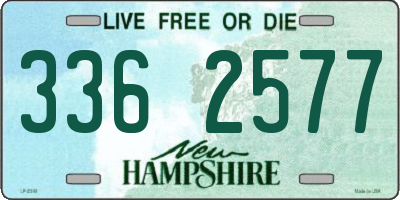 NH license plate 3362577