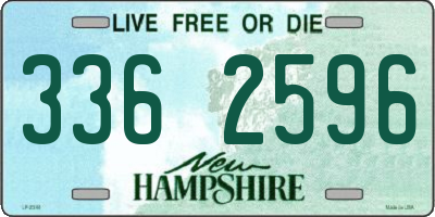 NH license plate 3362596