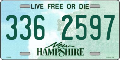 NH license plate 3362597