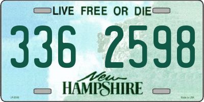 NH license plate 3362598