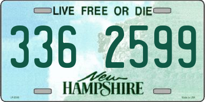 NH license plate 3362599