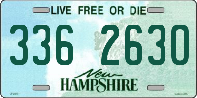 NH license plate 3362630