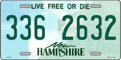 NH license plate 3362632