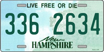 NH license plate 3362634