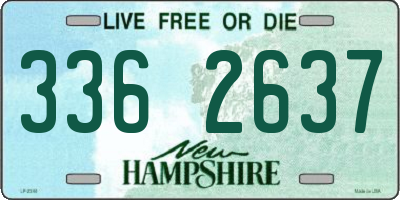NH license plate 3362637