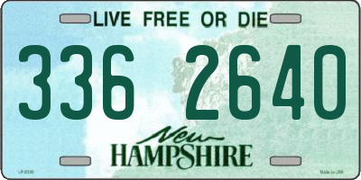 NH license plate 3362640