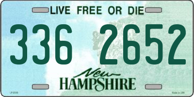 NH license plate 3362652