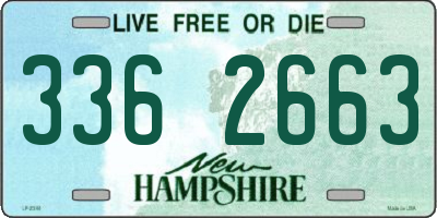 NH license plate 3362663