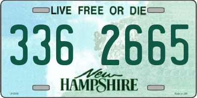 NH license plate 3362665