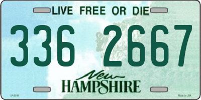 NH license plate 3362667