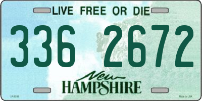 NH license plate 3362672
