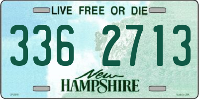 NH license plate 3362713