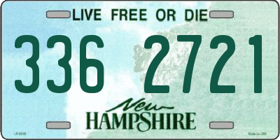 NH license plate 3362721