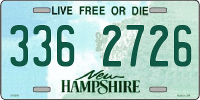 NH license plate 3362726