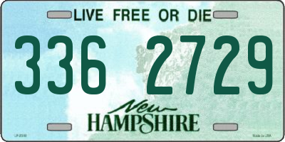 NH license plate 3362729
